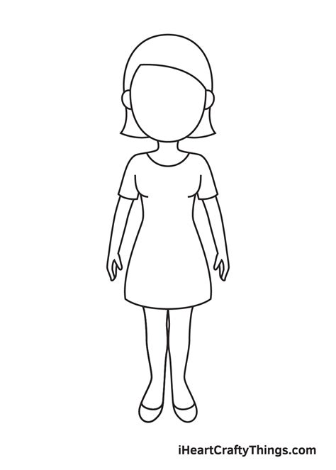 Women drawing: Easy, Full Body, Simple and Step by。